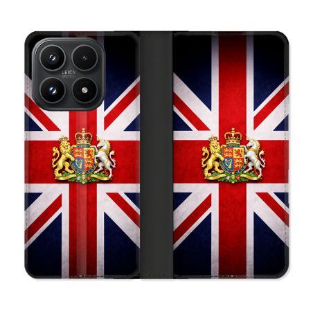 Housse Cuir Portefeuille Pour Xiaomi 17 Voyage Drapeau Grande Bretagne UK