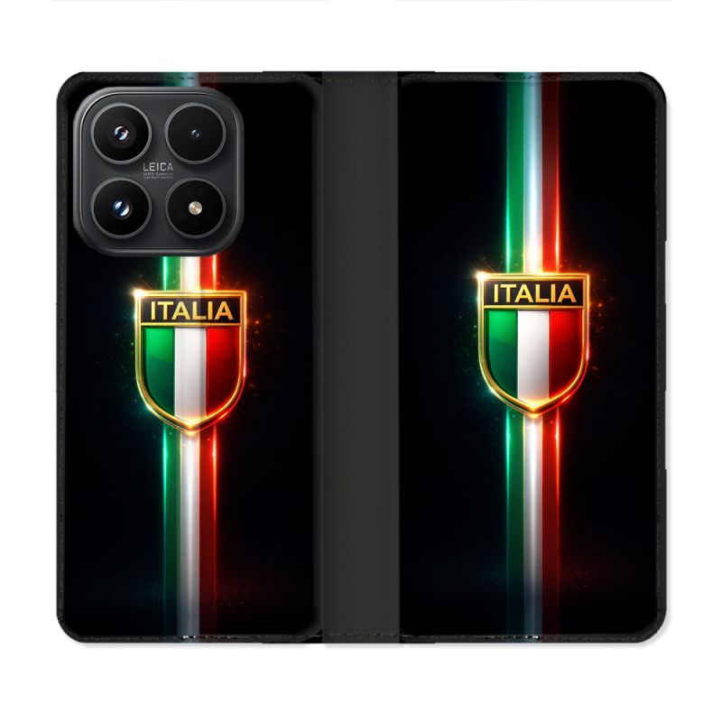 Housse Cuir Portefeuille Pour Xiaomi 17 Voyage Drapeau Italie 3 2026