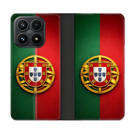Housse Cuir Portefeuille Pour Xiaomi 17 Voyage Drapeau Portugal
