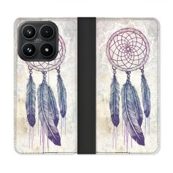 Housse Cuir Portefeuille Pour Xiaomi 17 Zen Attrape Reve Blanc