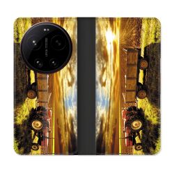 Housse Cuir Portefeuille Pour Xiaomi 17 Ultra Agriculture Tracteur Color