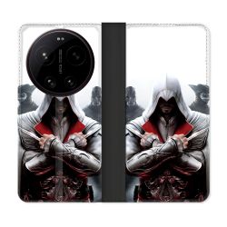 Housse Cuir Portefeuille Pour Xiaomi 17 Ultra Assassin Creed Mask