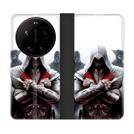 Housse Cuir Portefeuille Pour Xiaomi 17 Ultra Assassin Creed Mask
