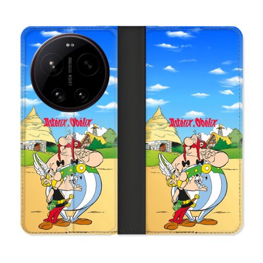 Housse Cuir Portefeuille Pour Xiaomi 17 Ultra Astérix Obélix Color