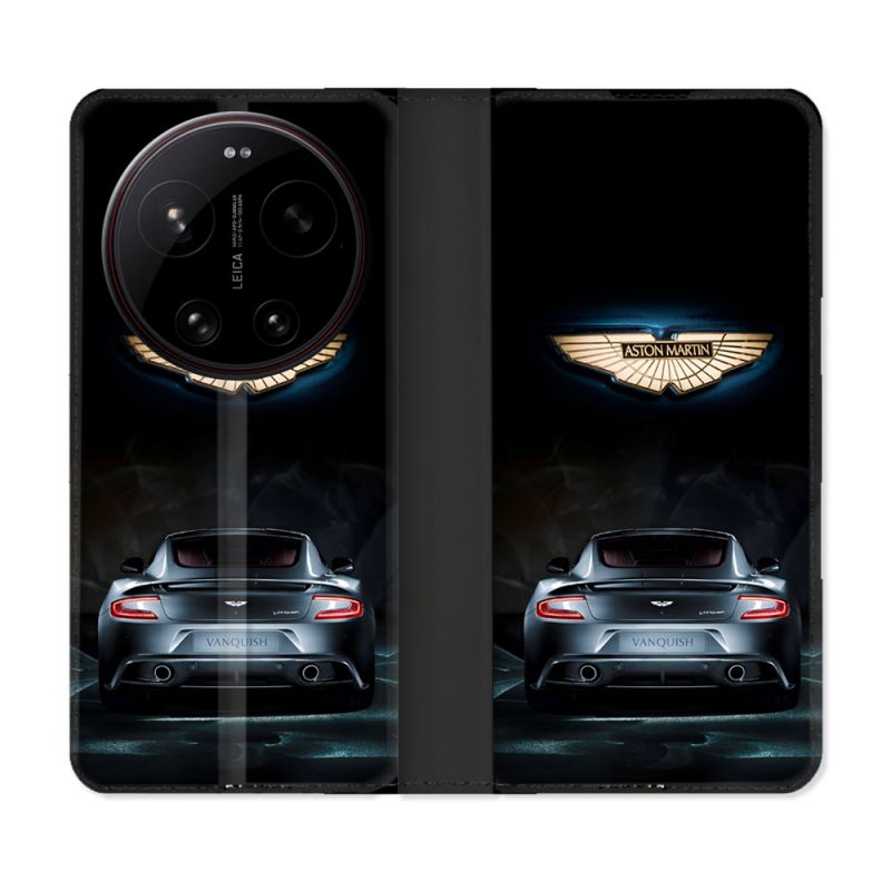 Housse Cuir Portefeuille Pour Xiaomi 17 Ultra Aston Martin