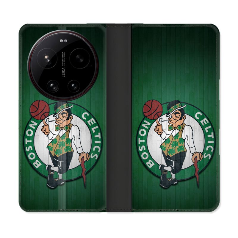 Housse Cuir Portefeuille Pour Xiaomi 17 Ultra Basket Boston Celtics