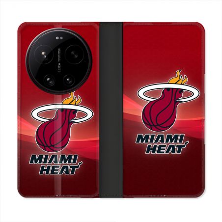 Housse Cuir Portefeuille Pour Xiaomi 17 Ultra Basket Miami Heat