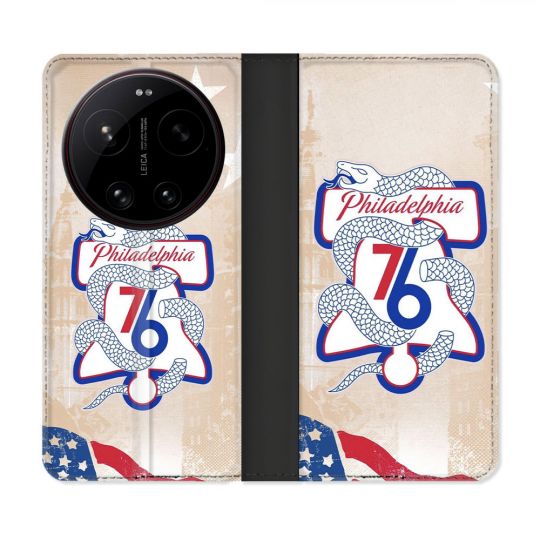 Housse Cuir Portefeuille Pour Xiaomi 17 Ultra Basket Philadelphia 76ers