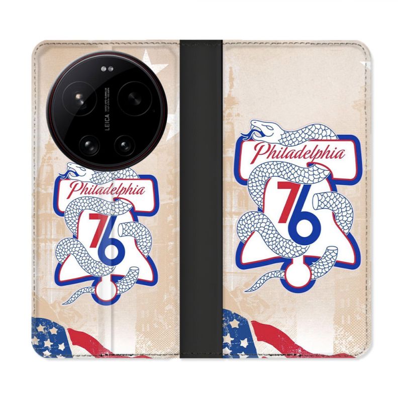 Housse Cuir Portefeuille Pour Xiaomi 17 Ultra Basket Philadelphia 76ers