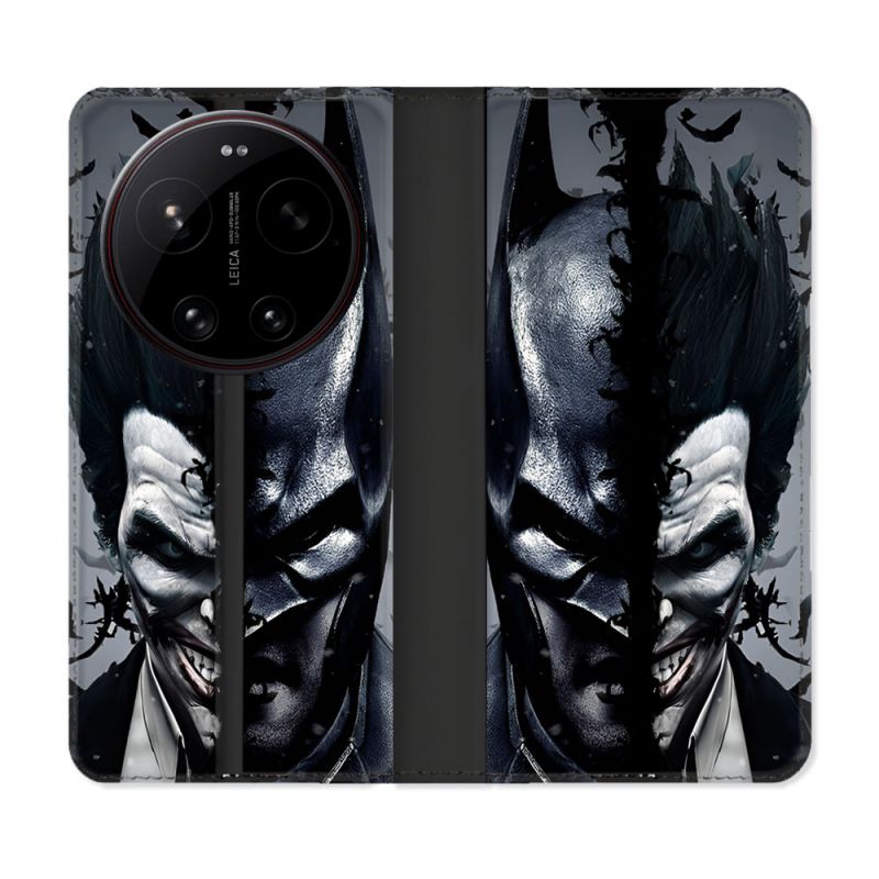 Housse Cuir Portefeuille Pour Xiaomi 17 Ultra Batman Joker