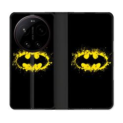 Housse Cuir Portefeuille Pour Xiaomi 17 Ultra Batman Logo