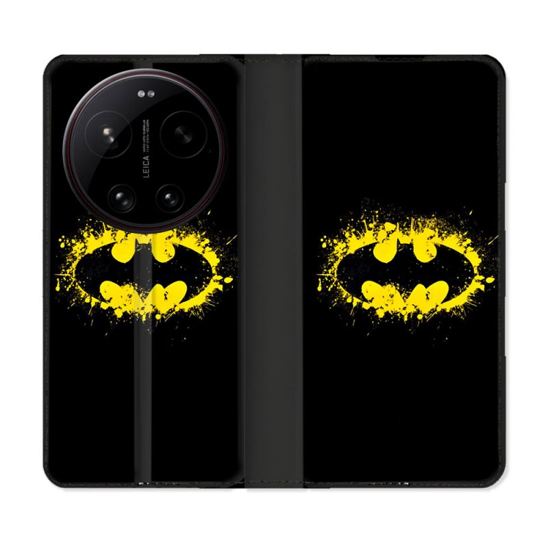 Housse Cuir Portefeuille Pour Xiaomi 17 Ultra Batman Logo