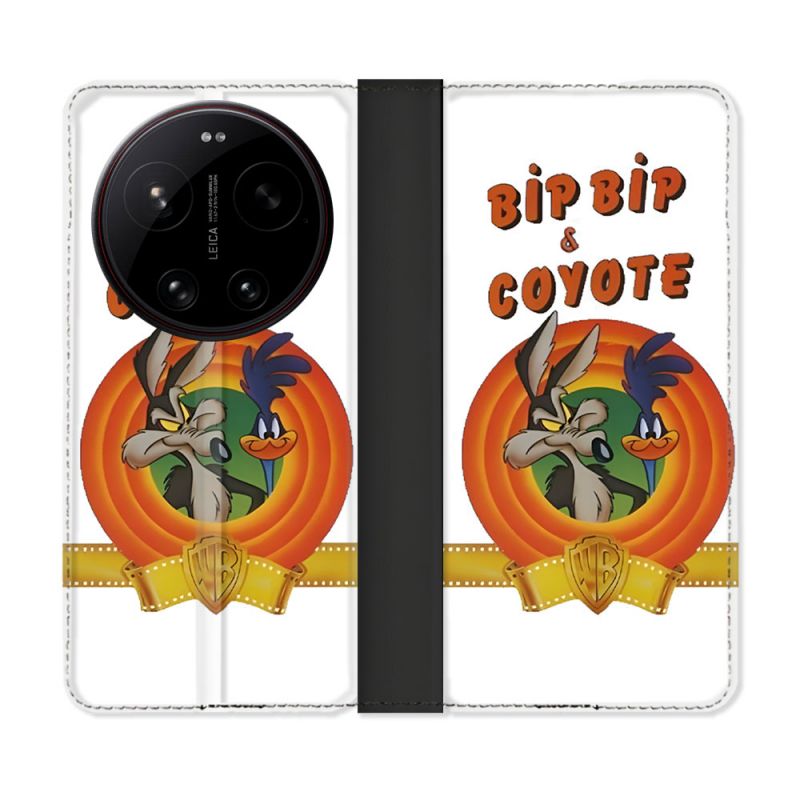 Housse Cuir Portefeuille Pour Xiaomi 17 Ultra Bip Bip Coyote