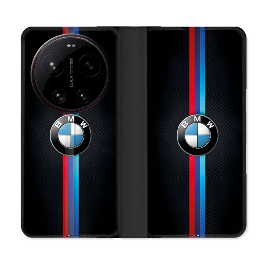 Housse Cuir Portefeuille Pour Xiaomi 17 Ultra BMW Logo