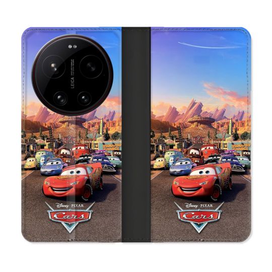 Housse Cuir Portefeuille Pour Xiaomi 17 Ultra Cars Affiche