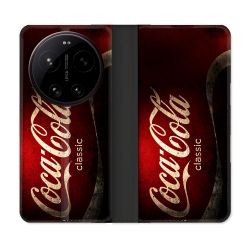 Housse Cuir Portefeuille Pour Xiaomi 17 Ultra Coca Cola Classique