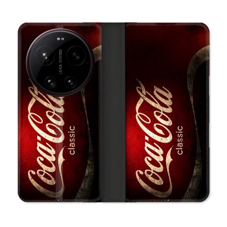 Housse Cuir Portefeuille Pour Xiaomi 17 Ultra Coca Cola Classique