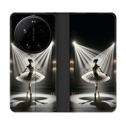 Housse Cuir Portefeuille Pour Xiaomi 17 Ultra Danseuse Lumière