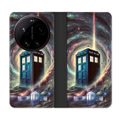 Housse Cuir Portefeuille Pour Xiaomi 17 Ultra Dr Who Tardis Univers