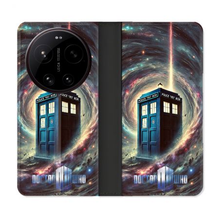 Housse Cuir Portefeuille Pour Xiaomi 17 Ultra Dr Who Tardis Univers