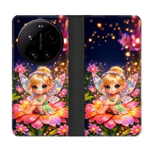 Housse Cuir Portefeuille Pour Xiaomi 17 Ultra Fantastique Fee Kawaii