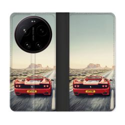 Housse Cuir Portefeuille Pour Xiaomi 17 Ultra Ferrari F50