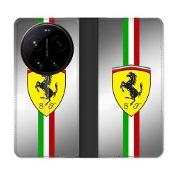 Housse Cuir Portefeuille Pour Xiaomi 17 Ultra Ferrari Ligne