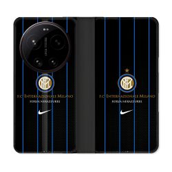 Housse Cuir Portefeuille Pour Xiaomi 17 Ultra Foot Inter Milan