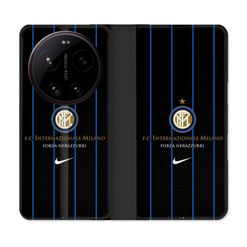 Housse Cuir Portefeuille Pour Xiaomi 17 Ultra Foot Inter Milan