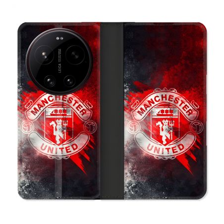 Housse Cuir Portefeuille Pour Xiaomi 17 Ultra Foot Manchester United