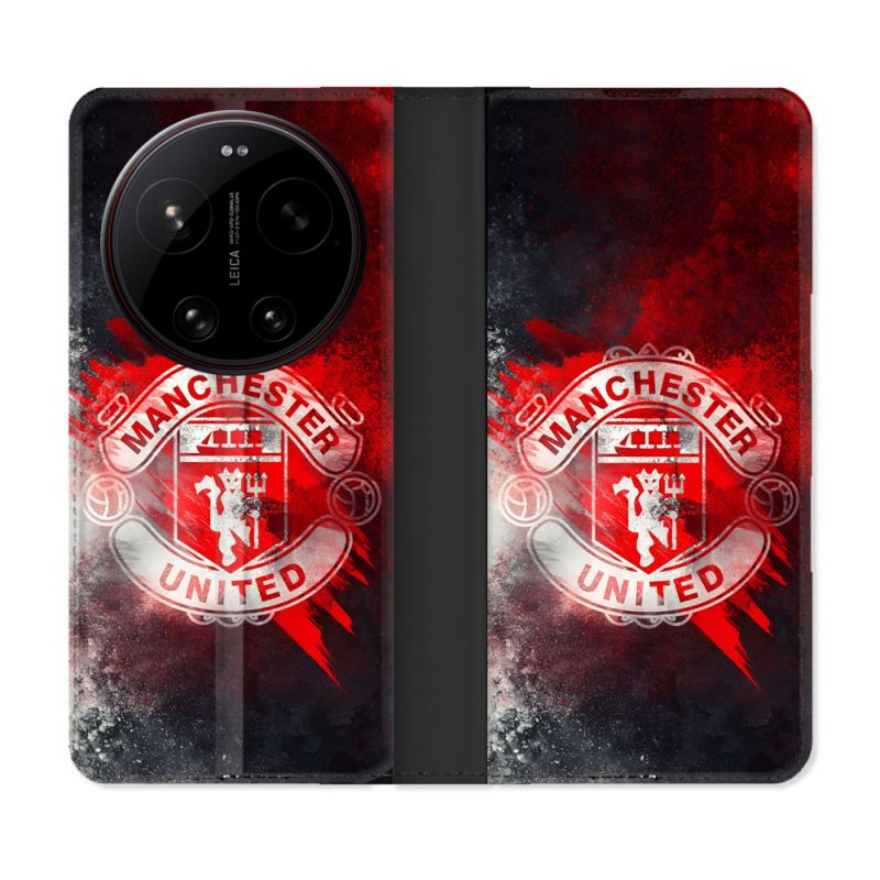 Housse Cuir Portefeuille Pour Xiaomi 17 Ultra Foot Manchester United