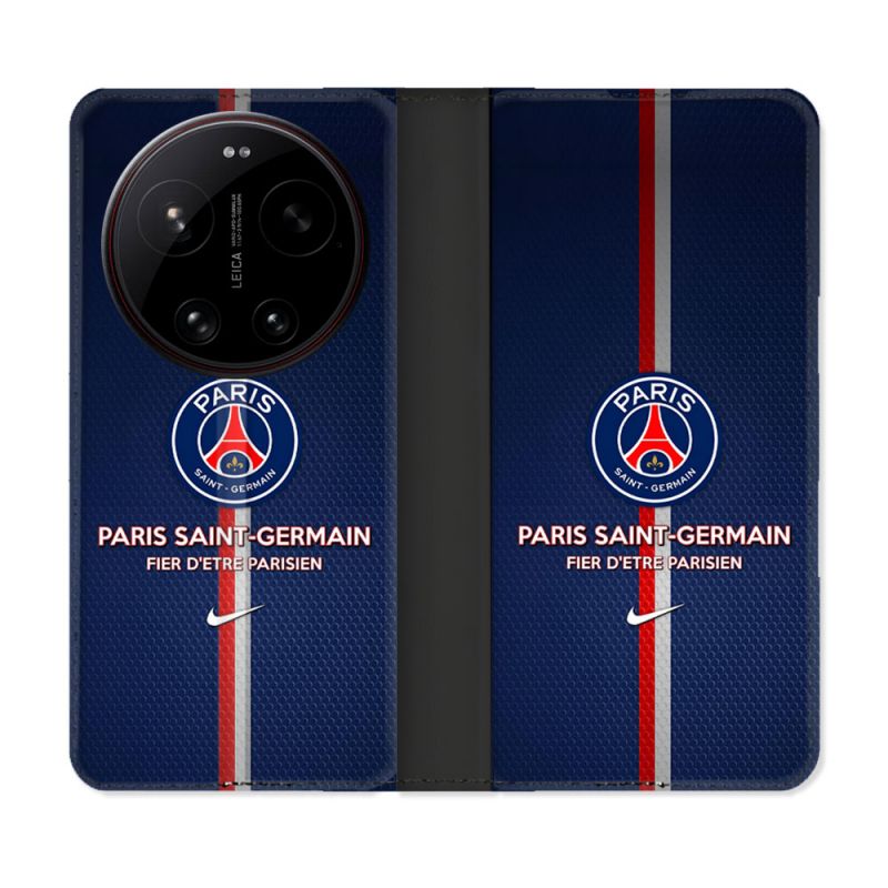 Housse Cuir Portefeuille Pour Xiaomi 17 Ultra Foot PSG Fier