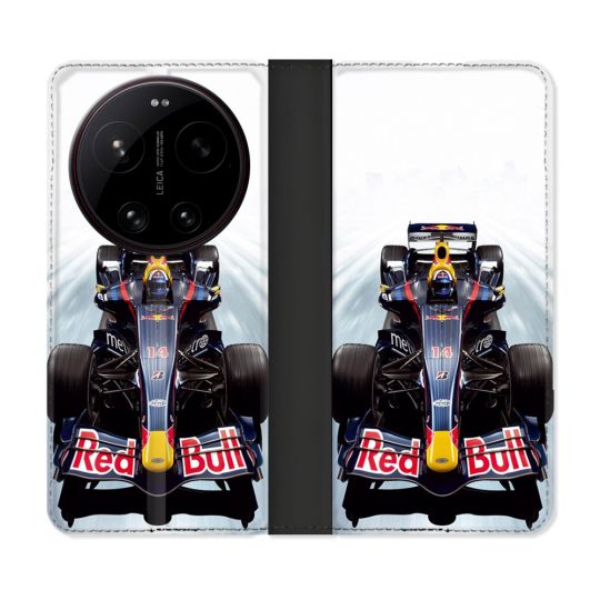 Housse Cuir Portefeuille Pour Xiaomi 17 Ultra Formule 1 F1 Red Bull