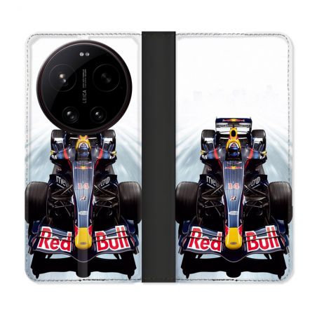 Housse Cuir Portefeuille Pour Xiaomi 17 Ultra Formule 1 F1 Red Bull
