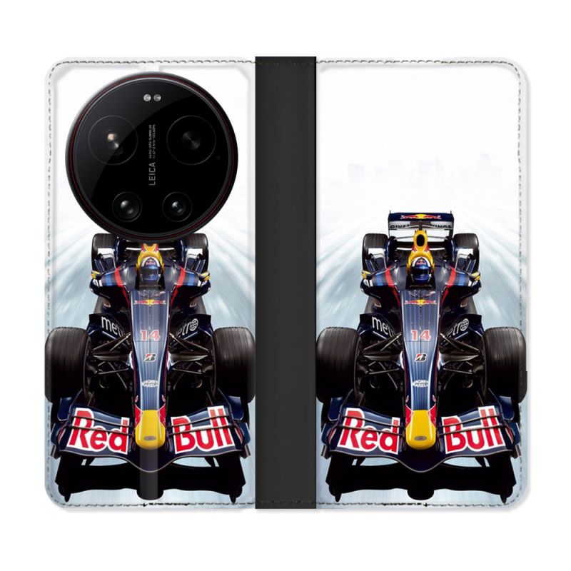 Housse Cuir Portefeuille Pour Xiaomi 17 Ultra Formule 1 F1 Red Bull