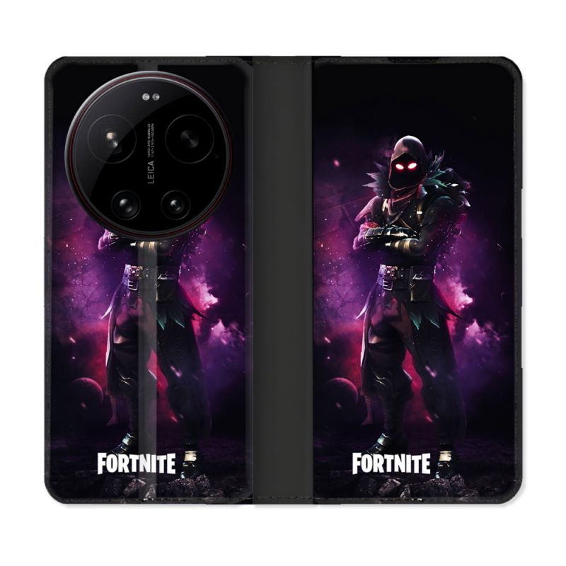 Housse Cuir Portefeuille Pour Xiaomi 17 Ultra Fortnite Raven