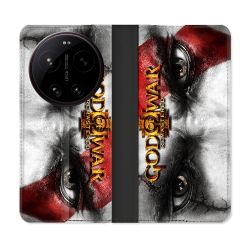 Housse Cuir Portefeuille Pour Xiaomi 17 Ultra God Of War GOW