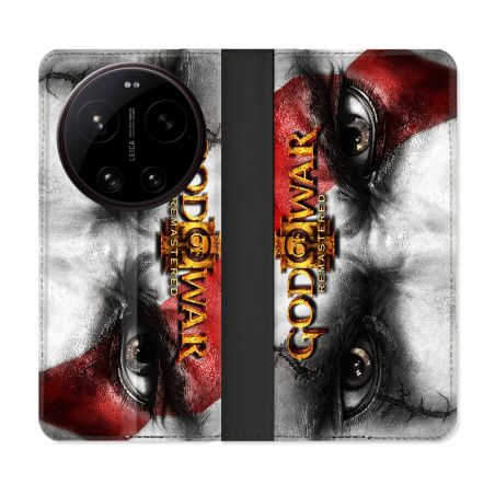 Housse Cuir Portefeuille Pour Xiaomi 17 Ultra God Of War GOW