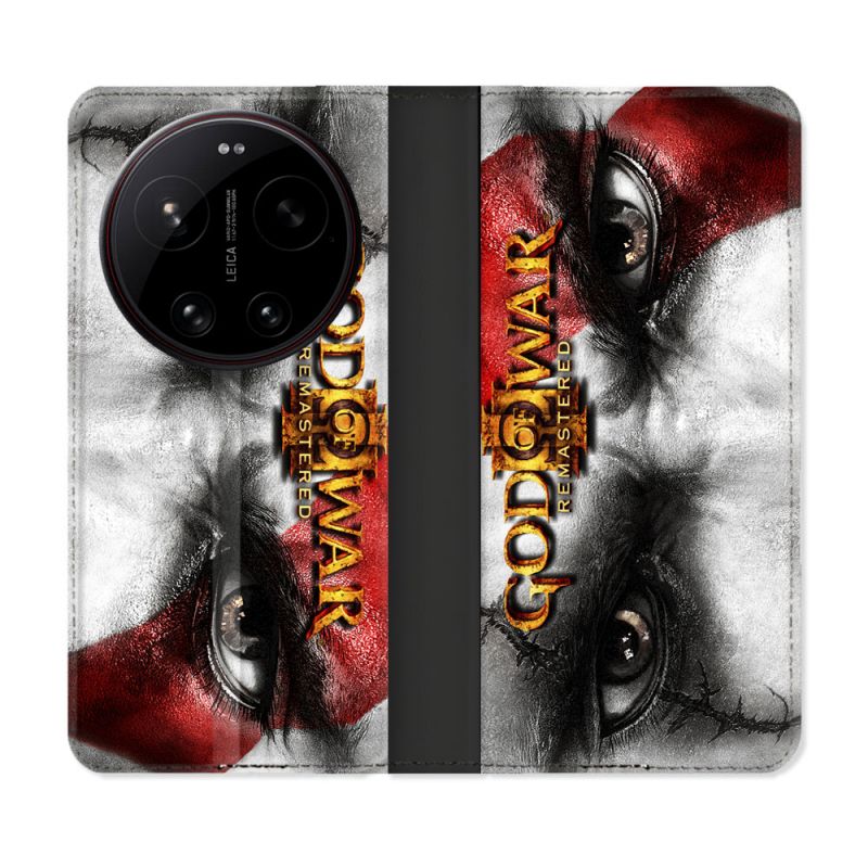 Housse Cuir Portefeuille Pour Xiaomi 17 Ultra God Of War GOW