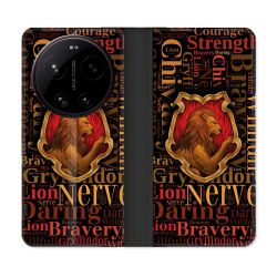 Housse Cuir Portefeuille Pour Xiaomi 17 Ultra Harry Potter Griffondor