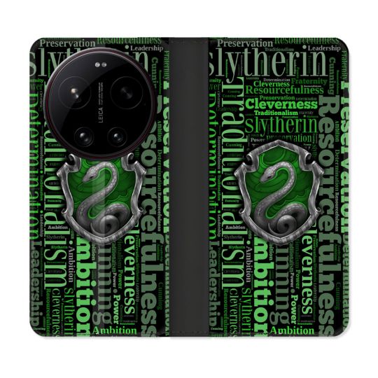 Housse Cuir Portefeuille Pour Xiaomi 17 Ultra Harry Potter Serpentar