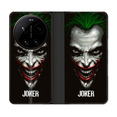 Housse Cuir Portefeuille Pour Xiaomi 17 Ultra Joker Noir