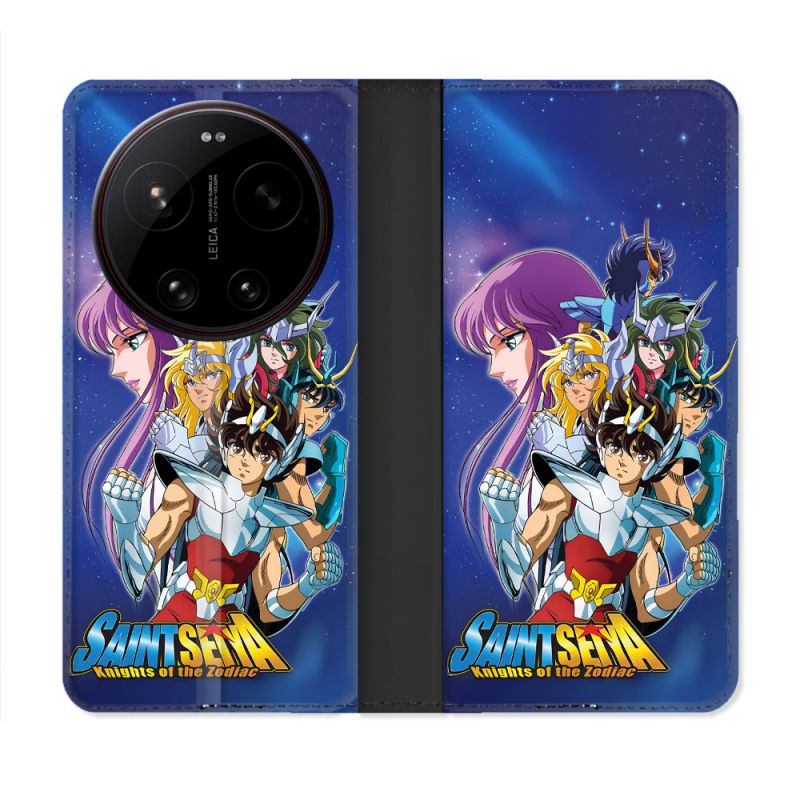 Housse Cuir Portefeuille Pour Xiaomi 17 Ultra Les Chevaliers Du Zodiaque