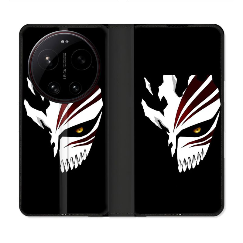 Housse Cuir Portefeuille Pour Xiaomi 17 Ultra Manga Bleach Masque