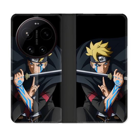 Housse Cuir Portefeuille Pour Xiaomi 17 Ultra Manga Boruto Tatouage