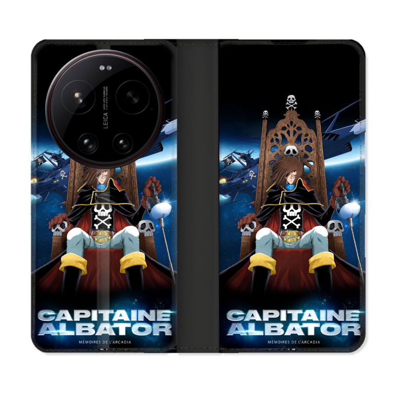 Housse Cuir Portefeuille Pour Xiaomi 17 Ultra Manga Capitaine Albator