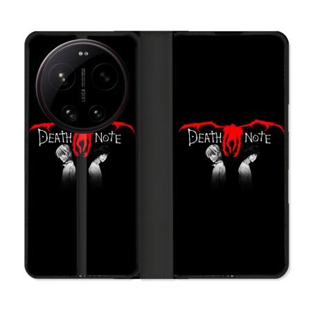 Housse Cuir Portefeuille Pour Xiaomi 17 Ultra Manga Death Note Noir