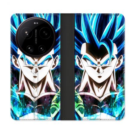 Housse Cuir Portefeuille Pour Xiaomi 17 Ultra Manga Dragon Ball Gogeta Visage