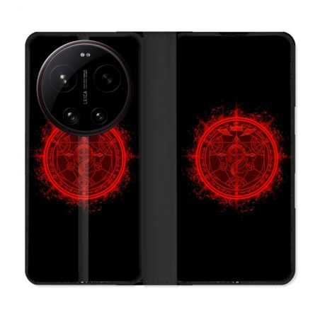 Housse Cuir Portefeuille Pour Xiaomi 17 Ultra Manga Fullmetal Alchemist Logo