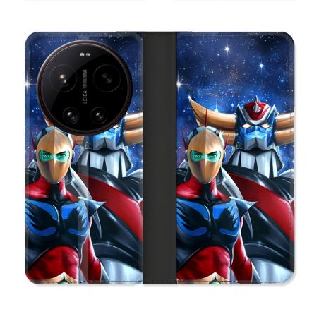 Housse Cuir Portefeuille Pour Xiaomi 17 Ultra Manga Goldorak